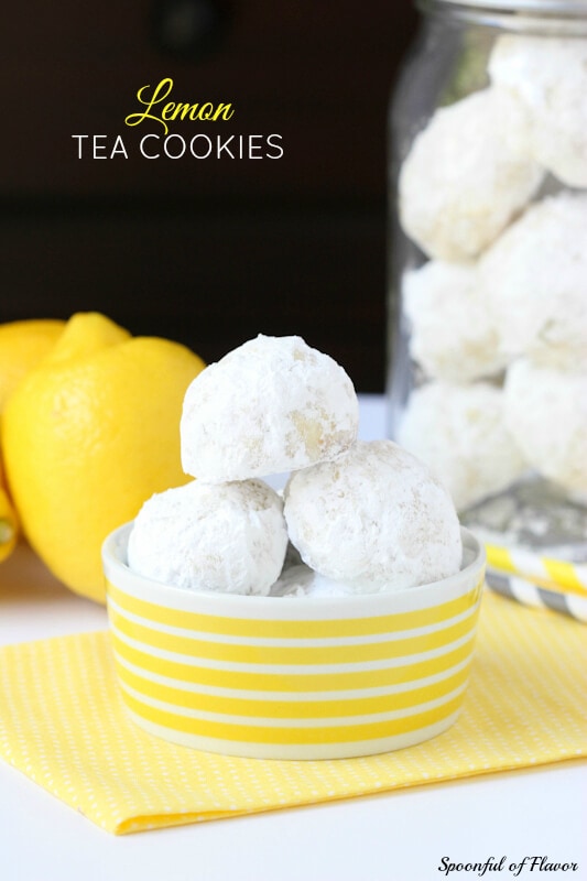 Lemon Tea Cookies - grab a cup of tea and enjoy the sweet lemon flavor of these cookies!