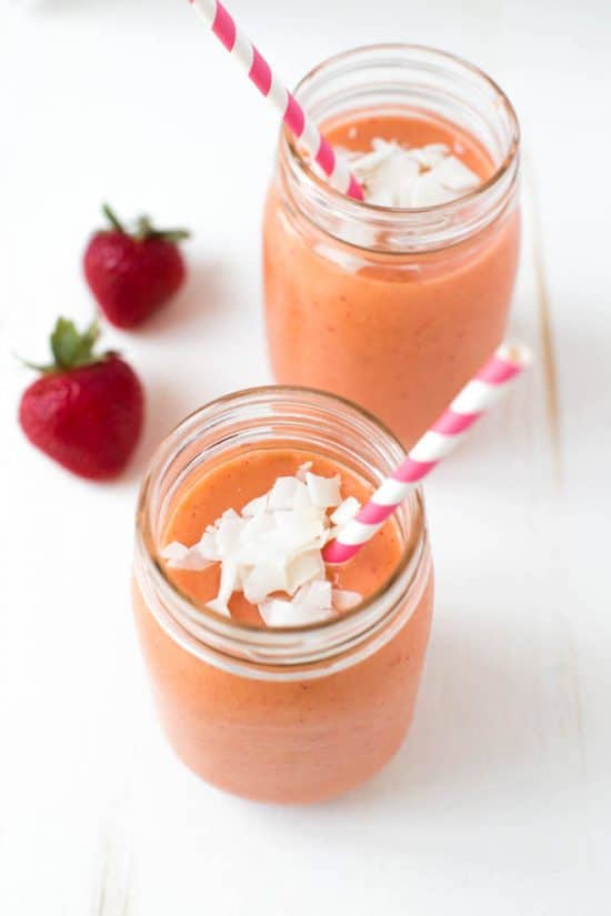Strawberry, Mango and Guava Smoothie