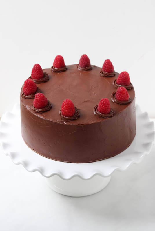 Double Chocolate with Raspberry Buttercream Filling {Spoonful of Flavor}