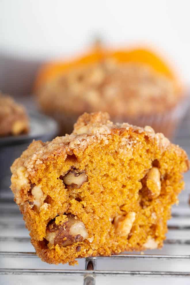 pumpkin muffins with pecans