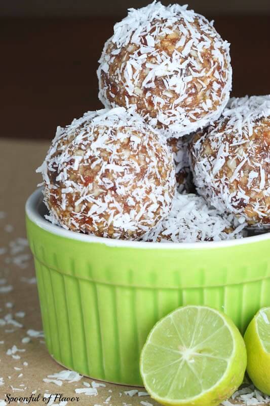 Key Lime Coconut Energy Bites ~ quick, no bake treats that are vegan and paleo friendly!