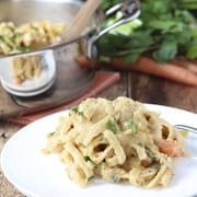 One Pot Creamy Chicken Pasta - chicken, vegetables and creamy sauce packed into one pot!