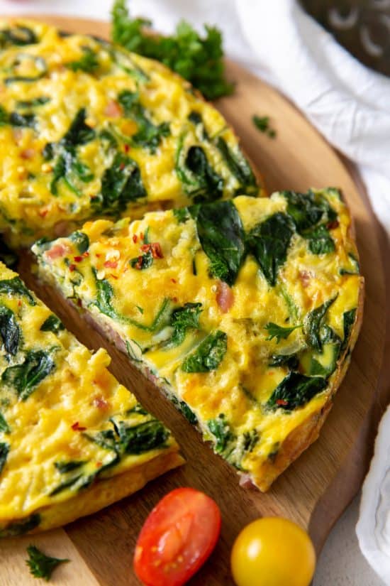 Ham and Spinach Frittata