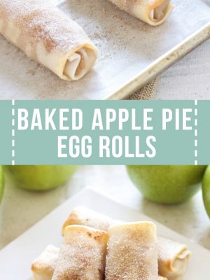 baked apple pie egg rolls