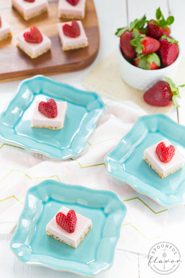 No Bake Strawberry Coconut Cream Bites are the perfect dessert! They are gluten free and vegan too!