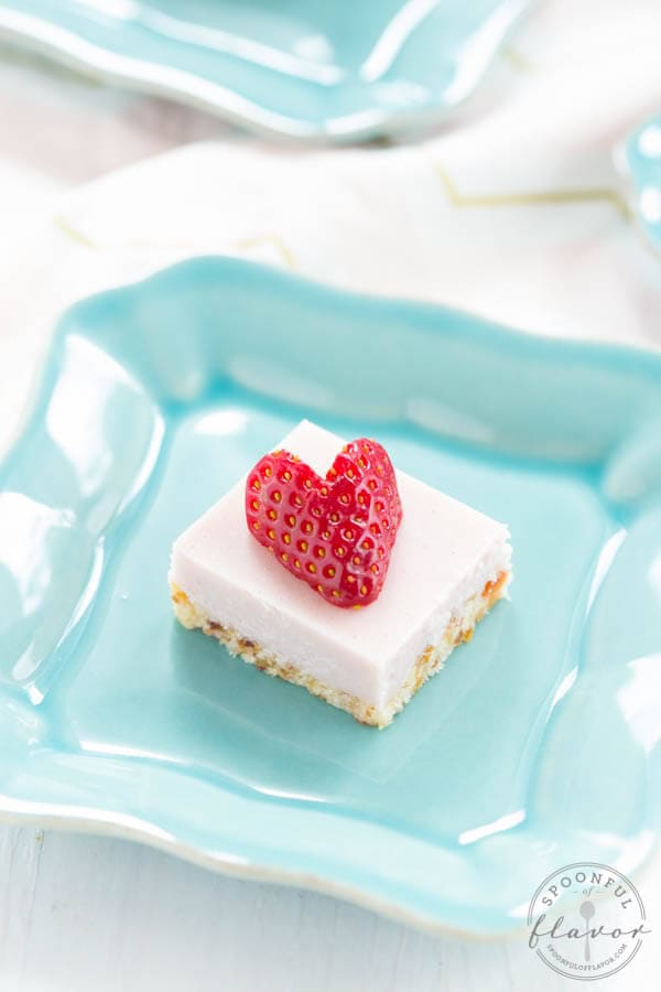 No Bake Strawberry Coconut Cream Bites are the perfect dessert! They are gluten free and vegan too!