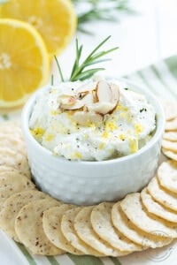 Lemon Rosemary Whipped Goat Cheese