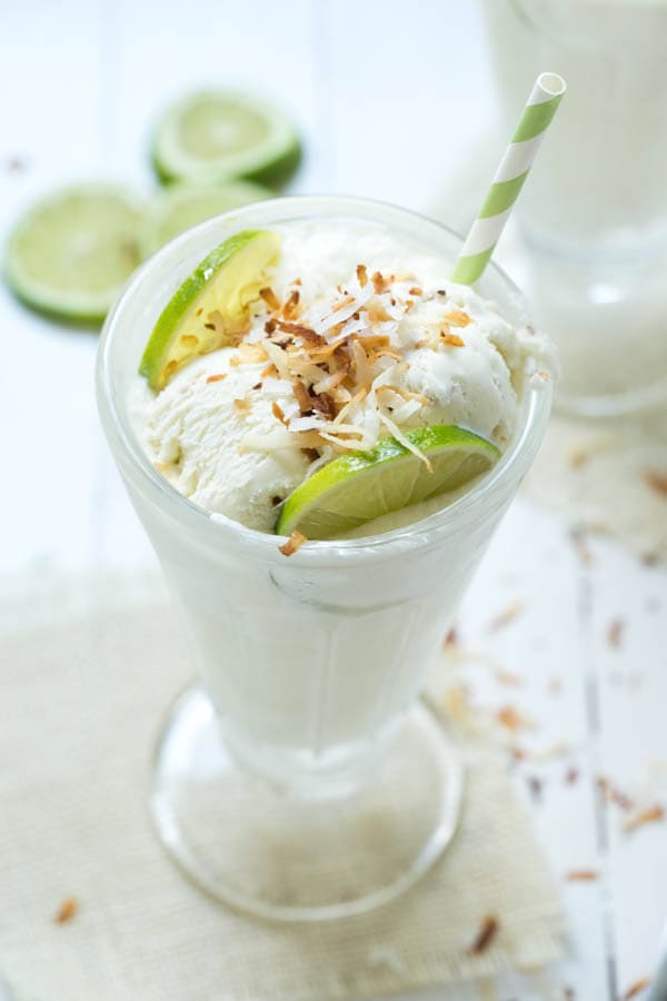 Key Lime Coconut Ice Cream Float | 15 Ice Cream Float Recipes | Homemade Recipes