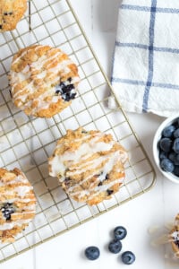 Blueberry Almond Coffee Cake Muffins
