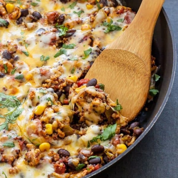 Turkey Taco Quinoa Skillet - Spoonful of Flavor