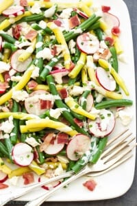 Green Bean Salad with Feta and Bacon