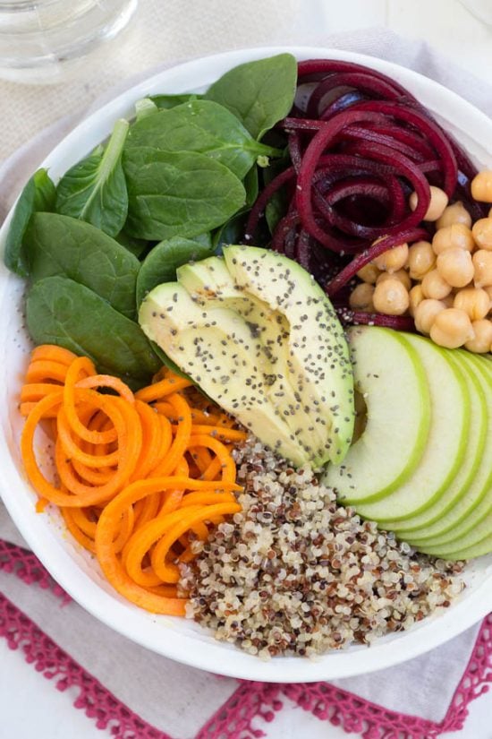 Harvest Buddha Bowl with Lemon Tahini Dressing