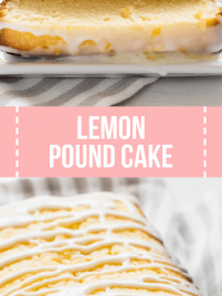 lemon pound cake with glaze