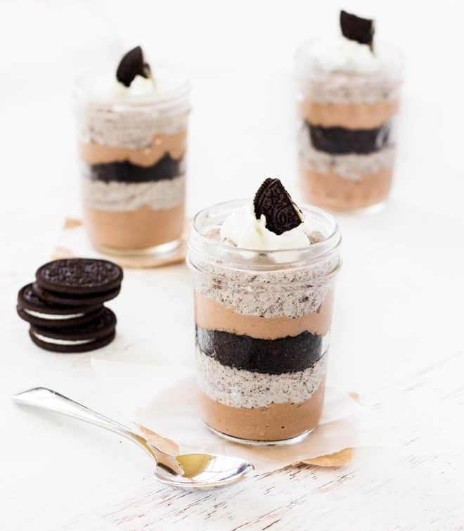 Chocolate cookie cheesecake parfait is a must-try no-bake dessert for summer!