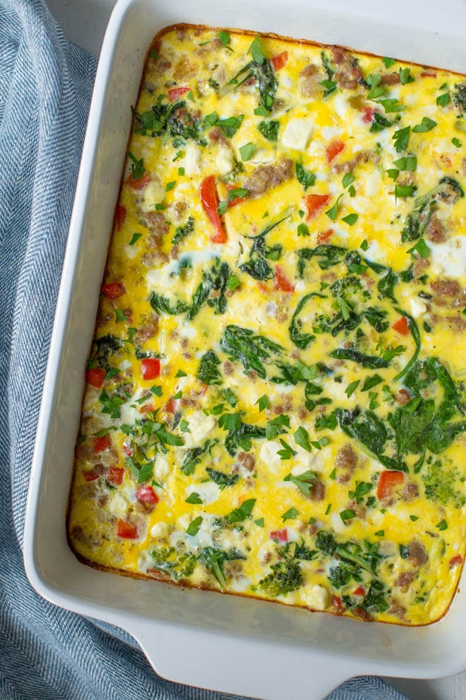 Breakfast Casserole With Spinach And Feta