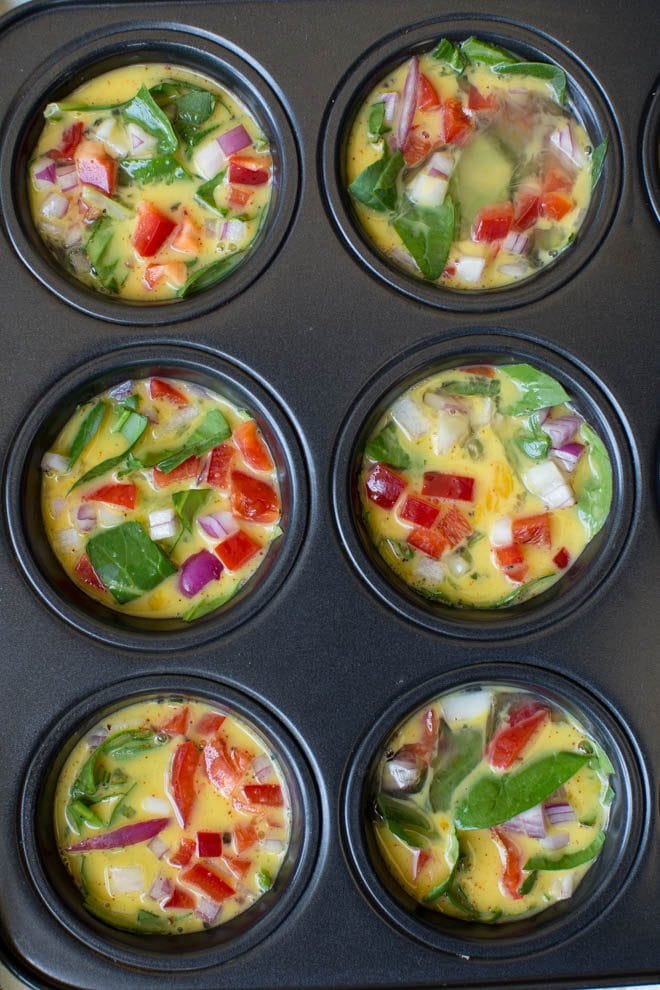 Southwest Egg Muffin Cups are made with a few fresh ingredients and bake in the oven in less than 30 minutes! They are great for meal prep and are enjoyed by kids and adults. #breakfast #mealprep #recipe