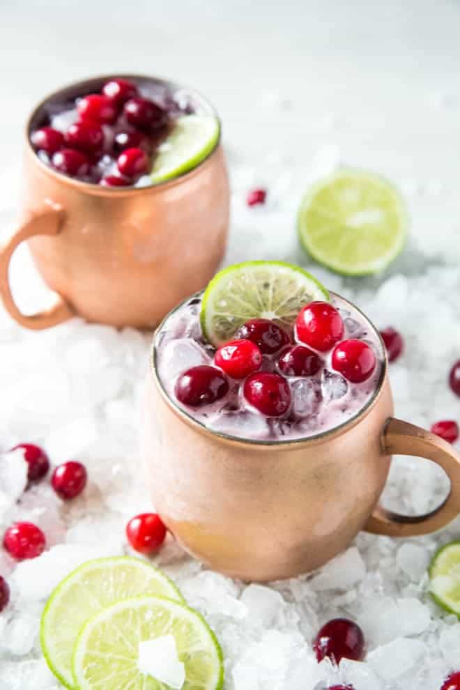 Cranberry Moscow Mule - Spoonful of Flavor