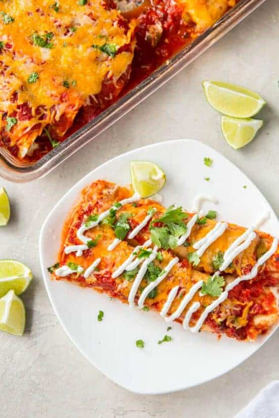 Cheese Turkey Enchiladas