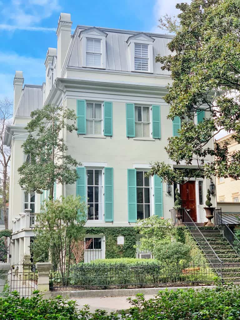 home in the Savannah Historic district