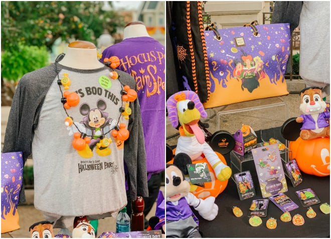 merchandise at Mickey's Not So Scary Halloween Party