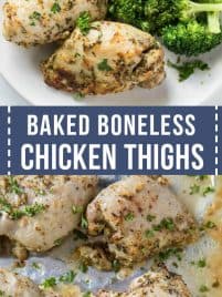 baked boneless skinless chicken thighs in the oven