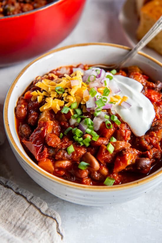 Three Bean Vegetarian Chili