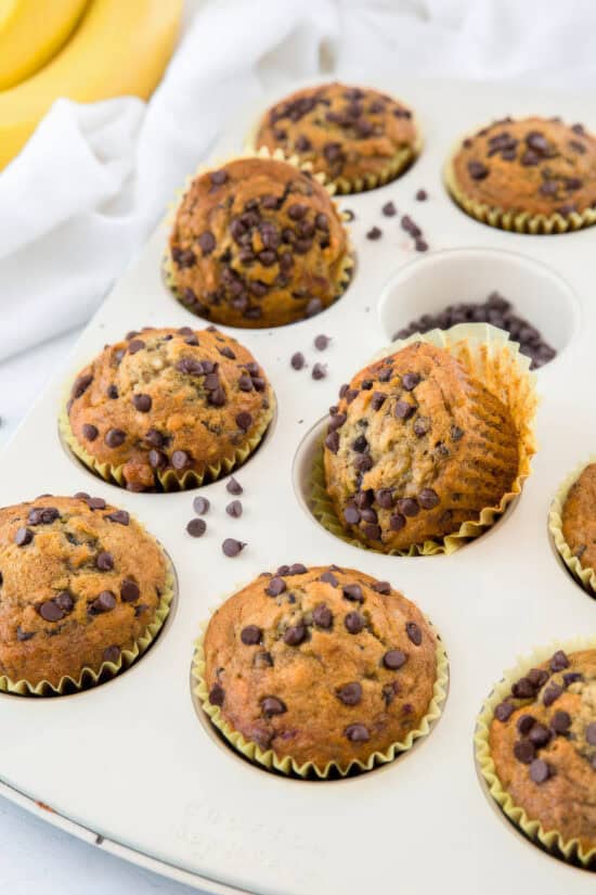 Best Banana Chocolate Chip Muffins