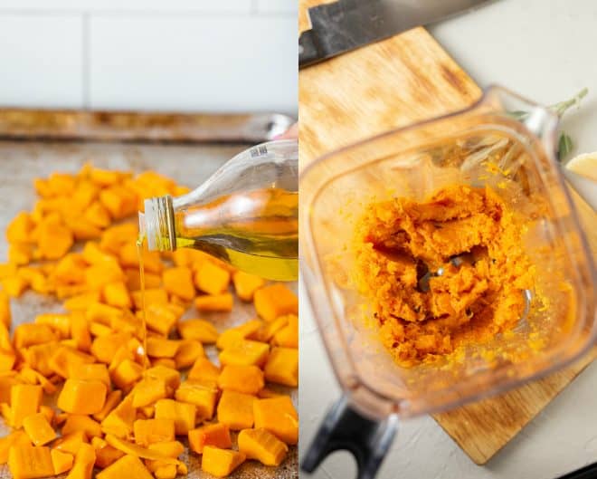 roasted butternut squash for risotto