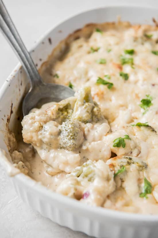 Easy Broccoli Cauliflower Casserole (Keto & Low Carb)