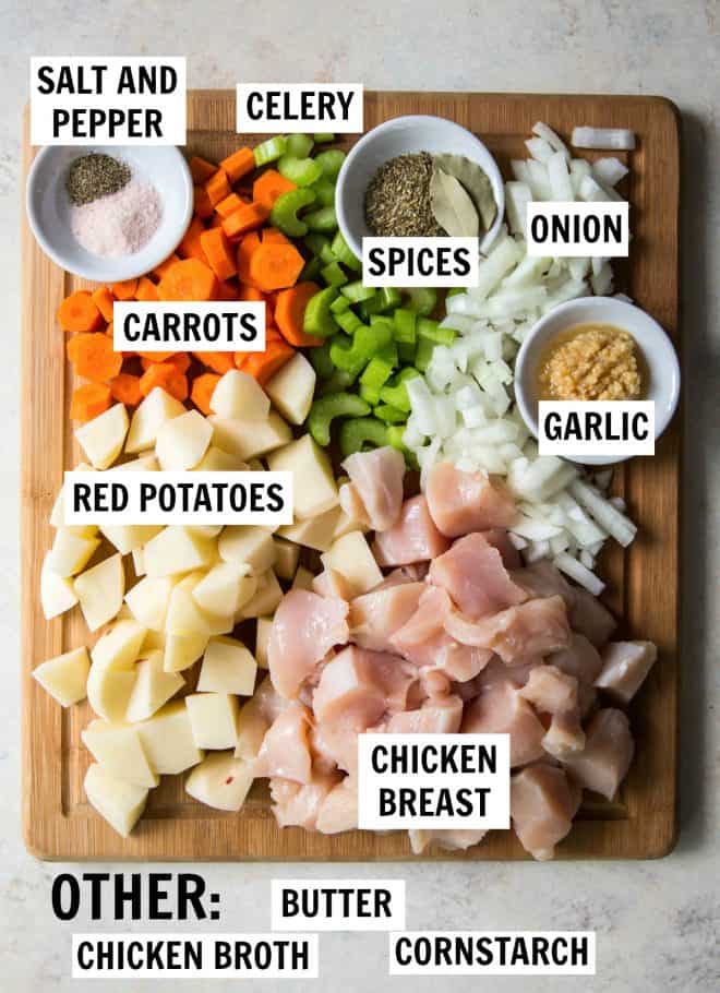 ingredients for instant pot chicken stew