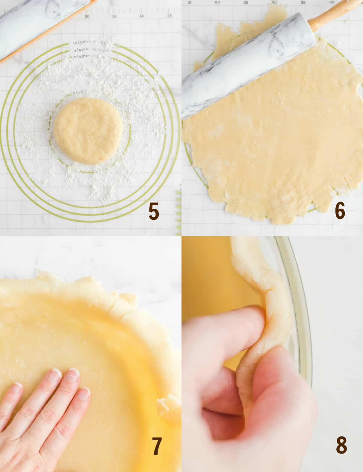 steps to shape pie crust for pumpkin pie