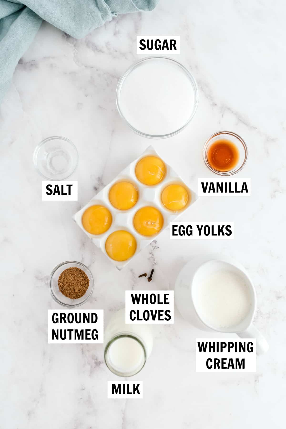 ingredients for homemade eggnog