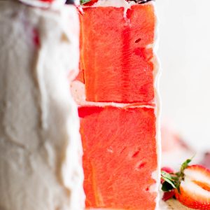 two layer watermelon cake