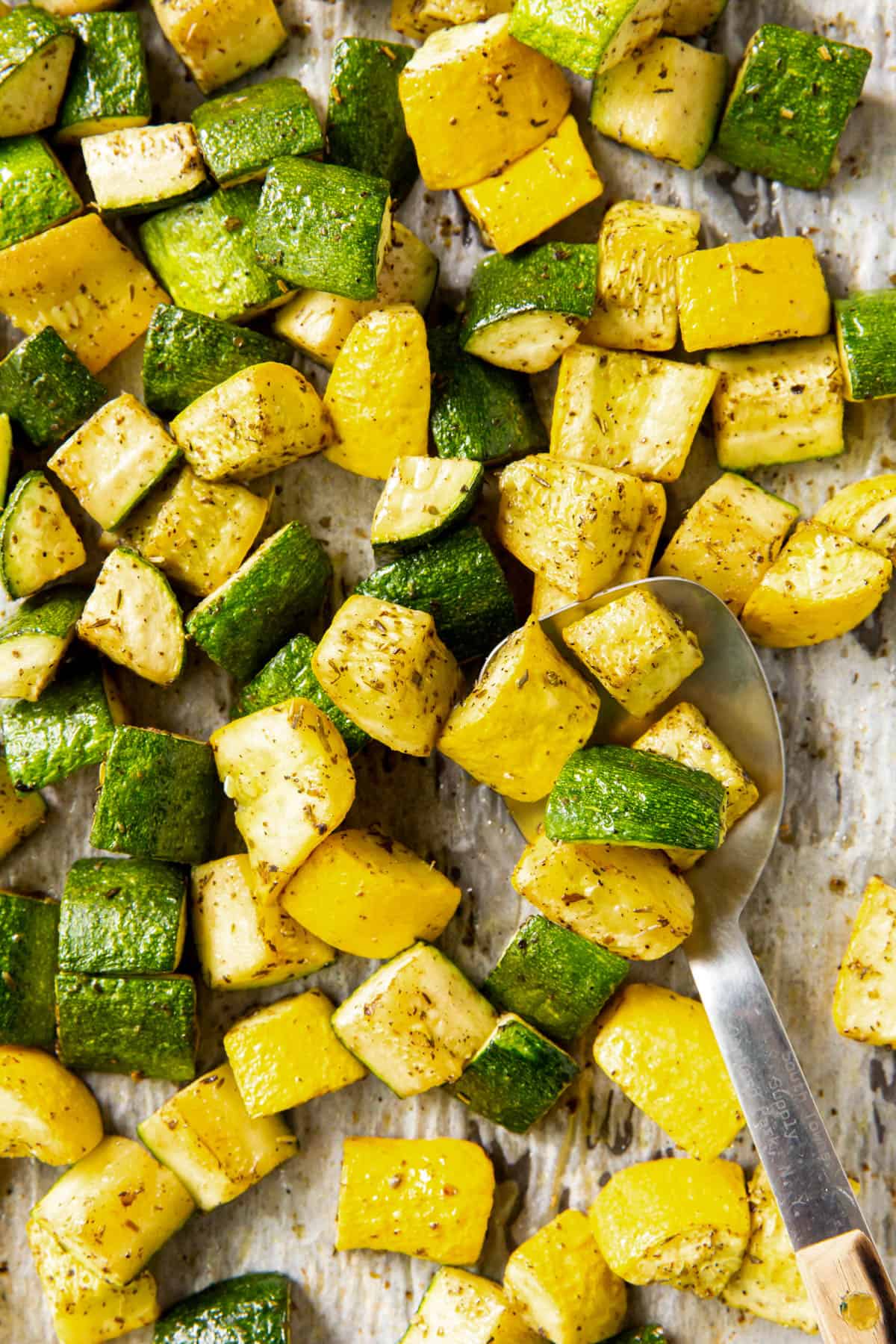 Easy Roasted Zucchini and Squash - Spoonful of Flavor