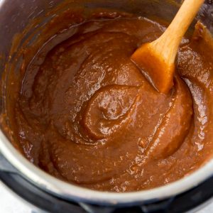 apple butter cooked in the instant pot
