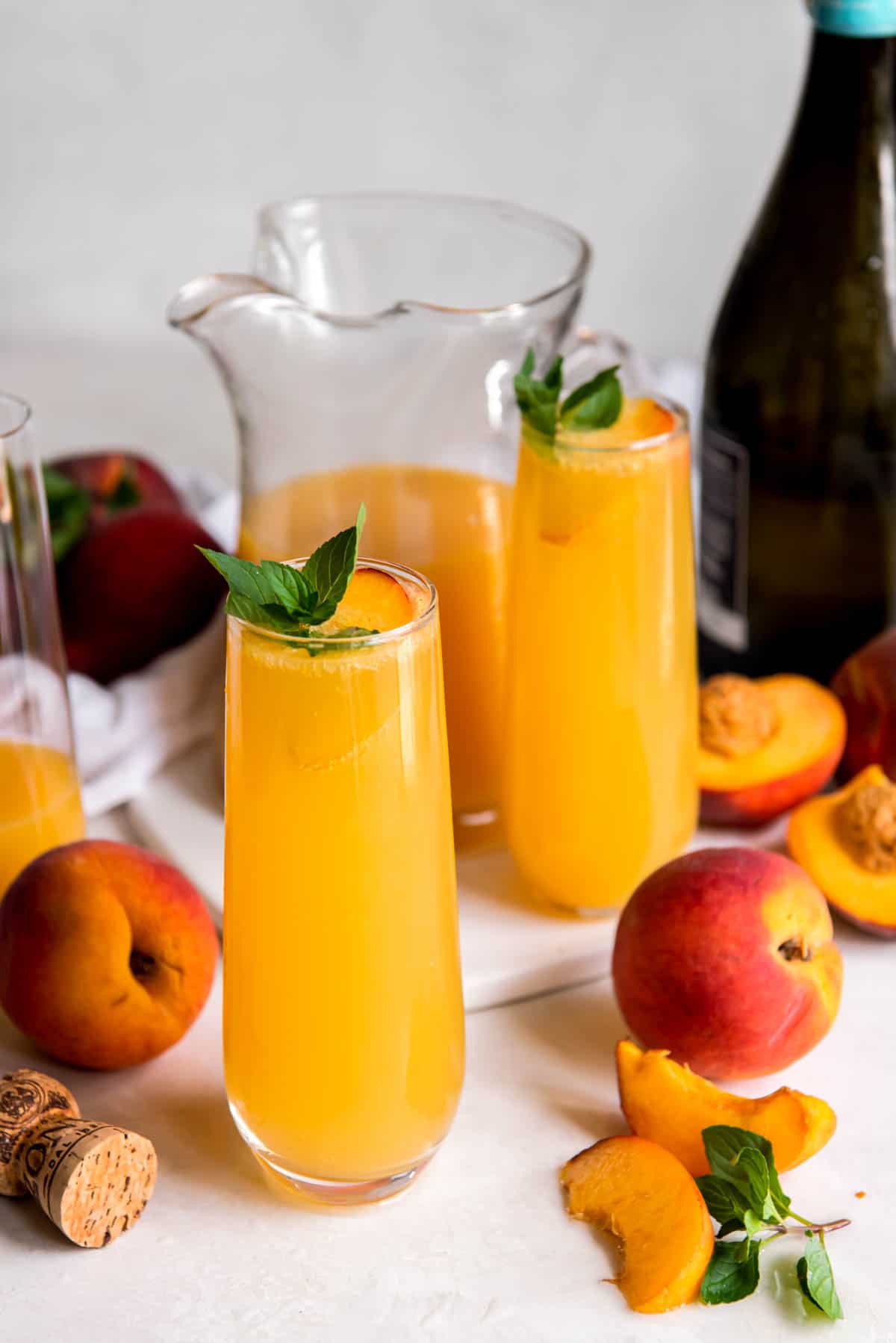 Peach Mimosas - Spoonful of Flavor