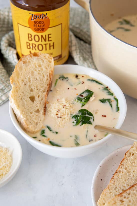 Creamy Chicken Florentine Soup
