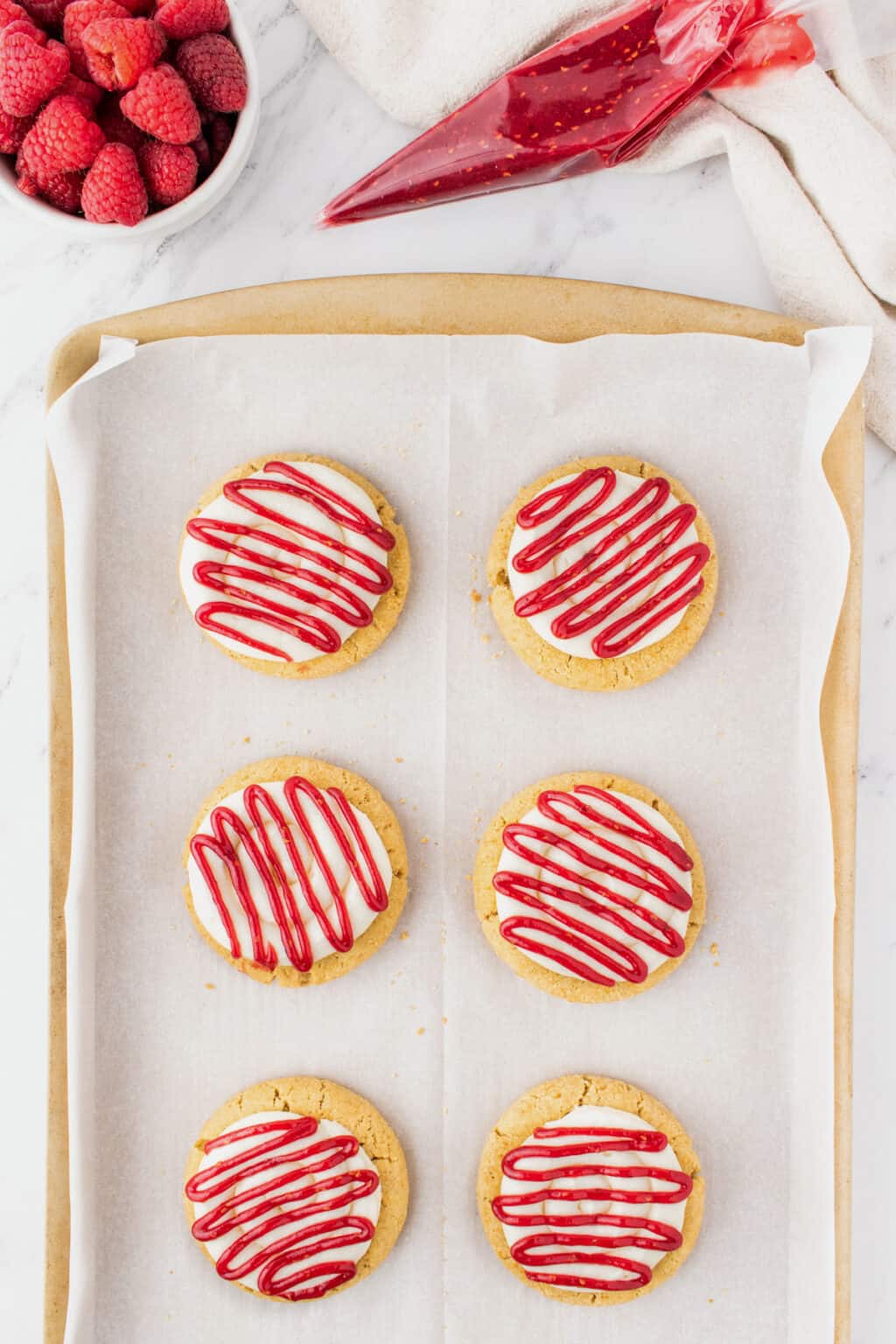 Raspberry Cheesecake Cookies - Spoonful of Flavor