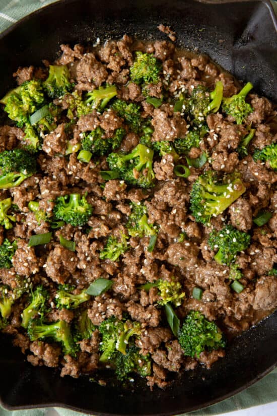 Ground Beef and Broccoli Skillet