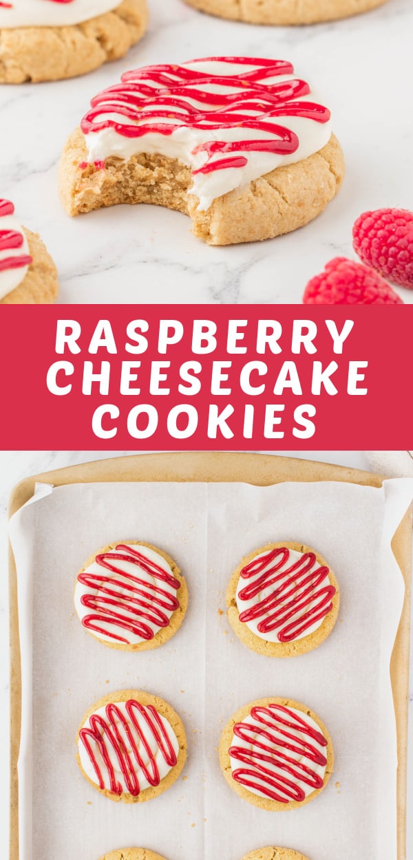 Raspberry Cheesecake Cookies - Spoonful of Flavor