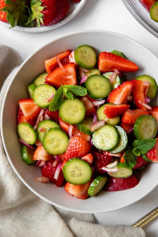 Strawberry and Cucumber Salad