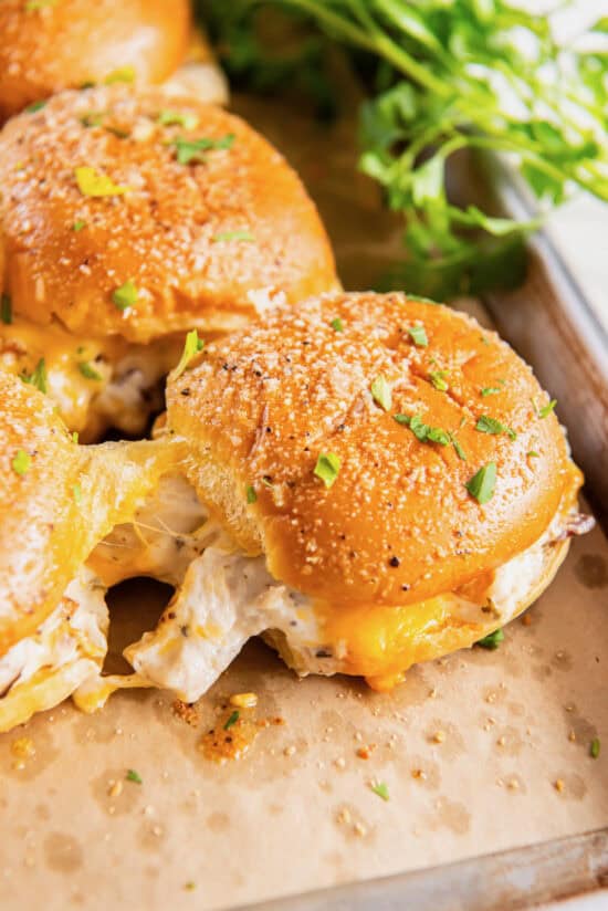 Bacon Ranch Chicken Sliders