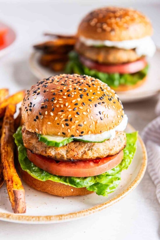 Greek Turkey Burgers
